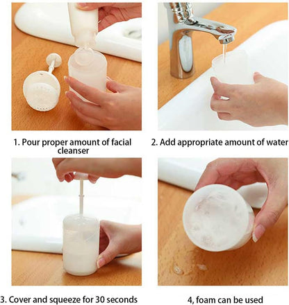 Gvblkq Foam Maker For Face Wash, Portable Face Foamer, Bubble Facial Foam Maker, Travel Foam Cleanser Cup, Skin Cleanser Foam Maker, Face Wash Foamer Device, Facial Cleanser Foam Tool, Skincare Foamin