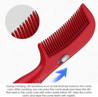 2 Pezzi Di Pettine Di Plastica, Pettine Di Massaggio Del Cuoio Capelluto, Pettine Per La Cura Dei Capelli, Pettine Di Design Creativo, Strumenti Per La Acconciatura.