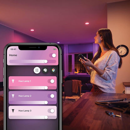 Philips Hue Centura White and Colour Ambiance Smart Ceiling Light [Round - White] with Bluetooth, Compatible with Alexa, Google Assistant and Apple Homekit