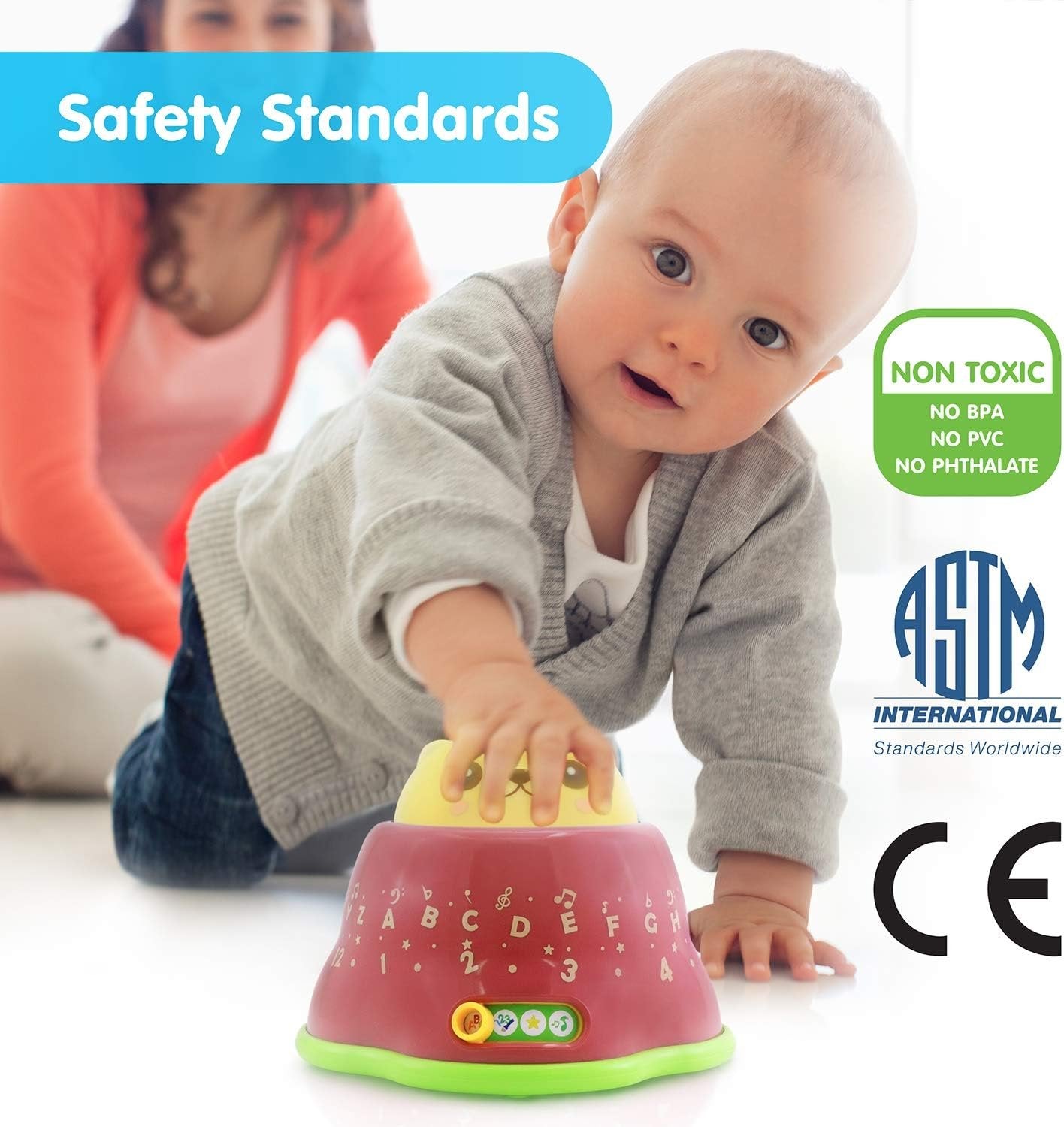BEST LEARNING Whack and Learn Mole - Educational Interactive Light-Up Toy for Infants Babies Toddlers for 6 Months and up - Ideal Baby Toy Birthday Gift