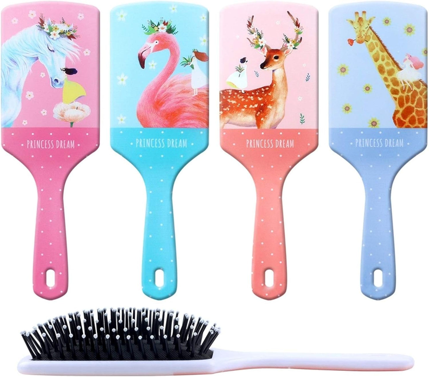 Comb stampa del fumetto dei capelli Detangler pettine, Cura dei capelli massaggio del cuoio capelluto Airbag capelli che designa attrezzo, Denti morbida pettine spazzola for capelli, parrucchiere acce