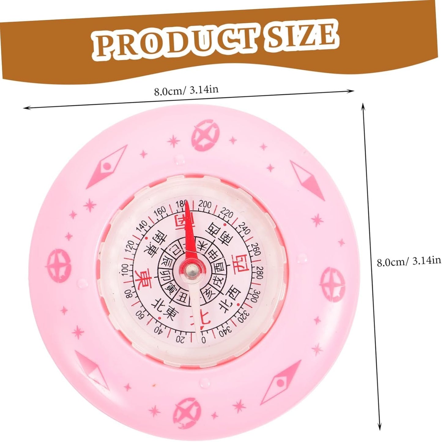 OHPHCALL Outdoor Adventure Companion Compact Mini Compass Plastic Metal Student Hiker's Tool Random Color