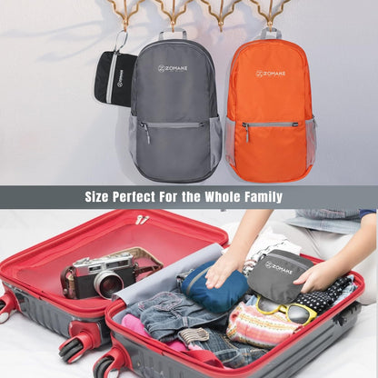 ZOMAK Foldable Backpack - Lightweight Packable Hiking Daypack, 18L Small Travel Pack Water Resistant for Outdoor Camping