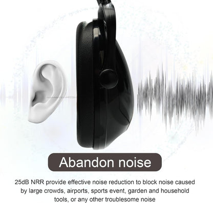 EZARC Kids Noise Cancelling Safety Ear Muffs, SNR 30dB Hearing Protection Noise Reduction Earmuffs with Adjustable Headband for Autism, Sleeping, Studying - Black