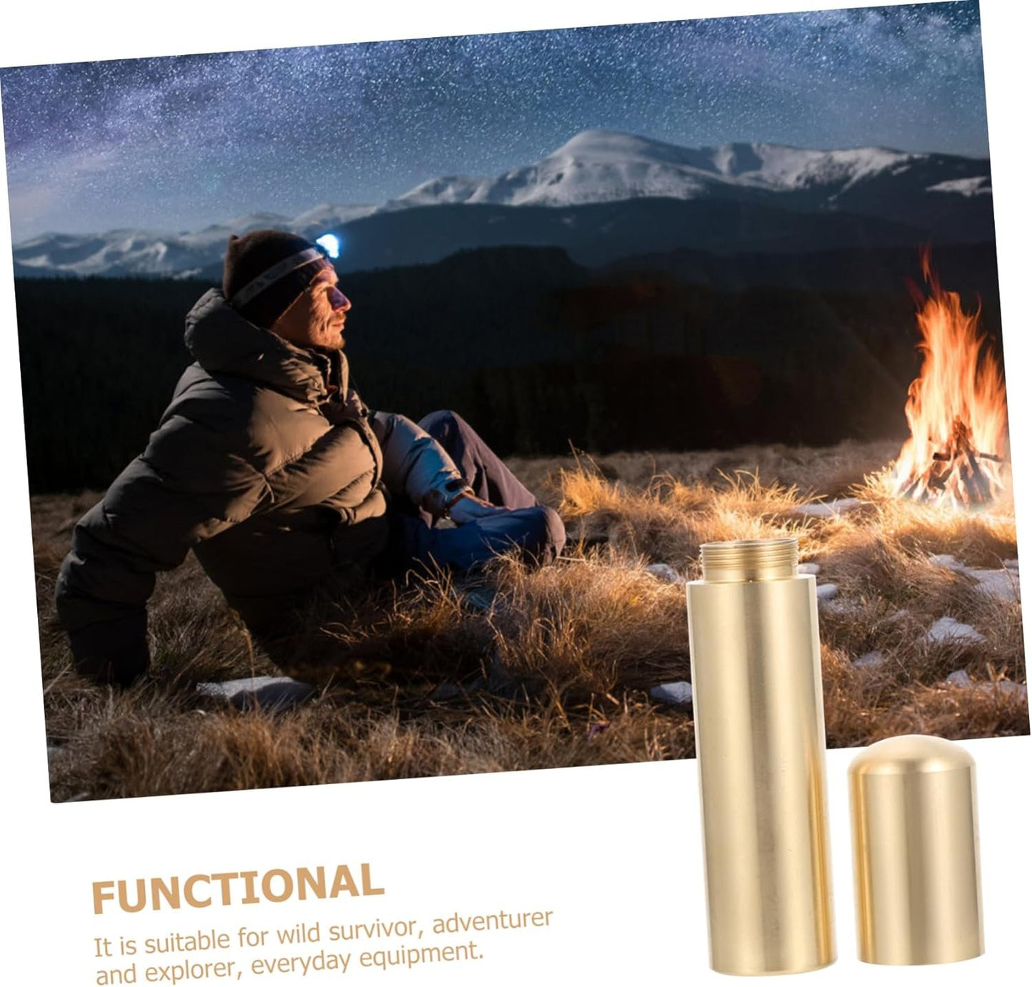 DECOMELODY Outdoor Watertight Metal Match Case Durable Storage Box for Camping and Survival