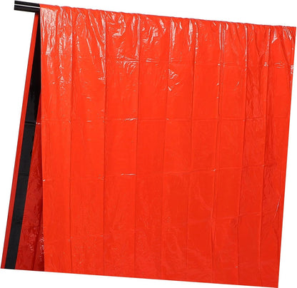 Parliky 1 Set Survival Warm Tent with Emergency Blanket Portable Windproof Sleeping Tent for Outdoor Camping Hiking and Emergency Preparedness Essential Survival Gear