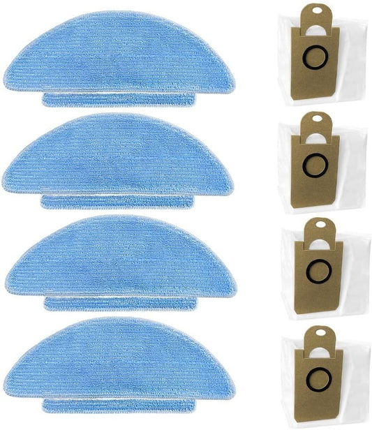Cleaning Essentials, panni e sacchetti per la polvere per robot aspirapolvere ForFor Clean ForL6 Nex, funziona con modelli Tikom