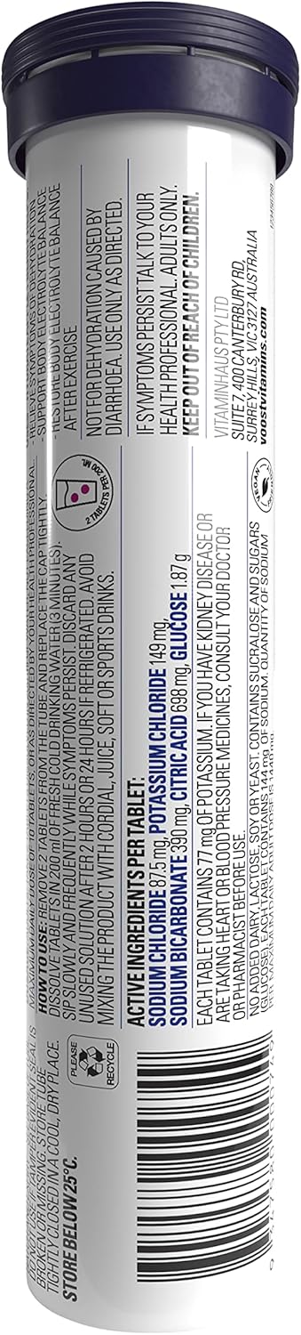 VÖOST Hydrate Apple + Berry Effervescent Tablets 20 Pack