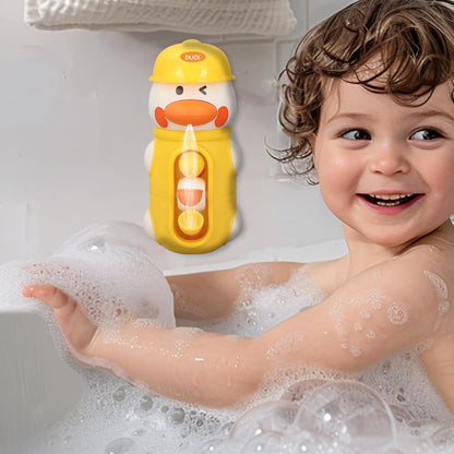 Bath Toys Kids, Duck Shaped Water Play, Rotatable Waterwheel Game, Sensory Shower Fun, 6.46x3.54 Inches, Interactive Activity for Ages 2-4, Boys, Girls, Birthday