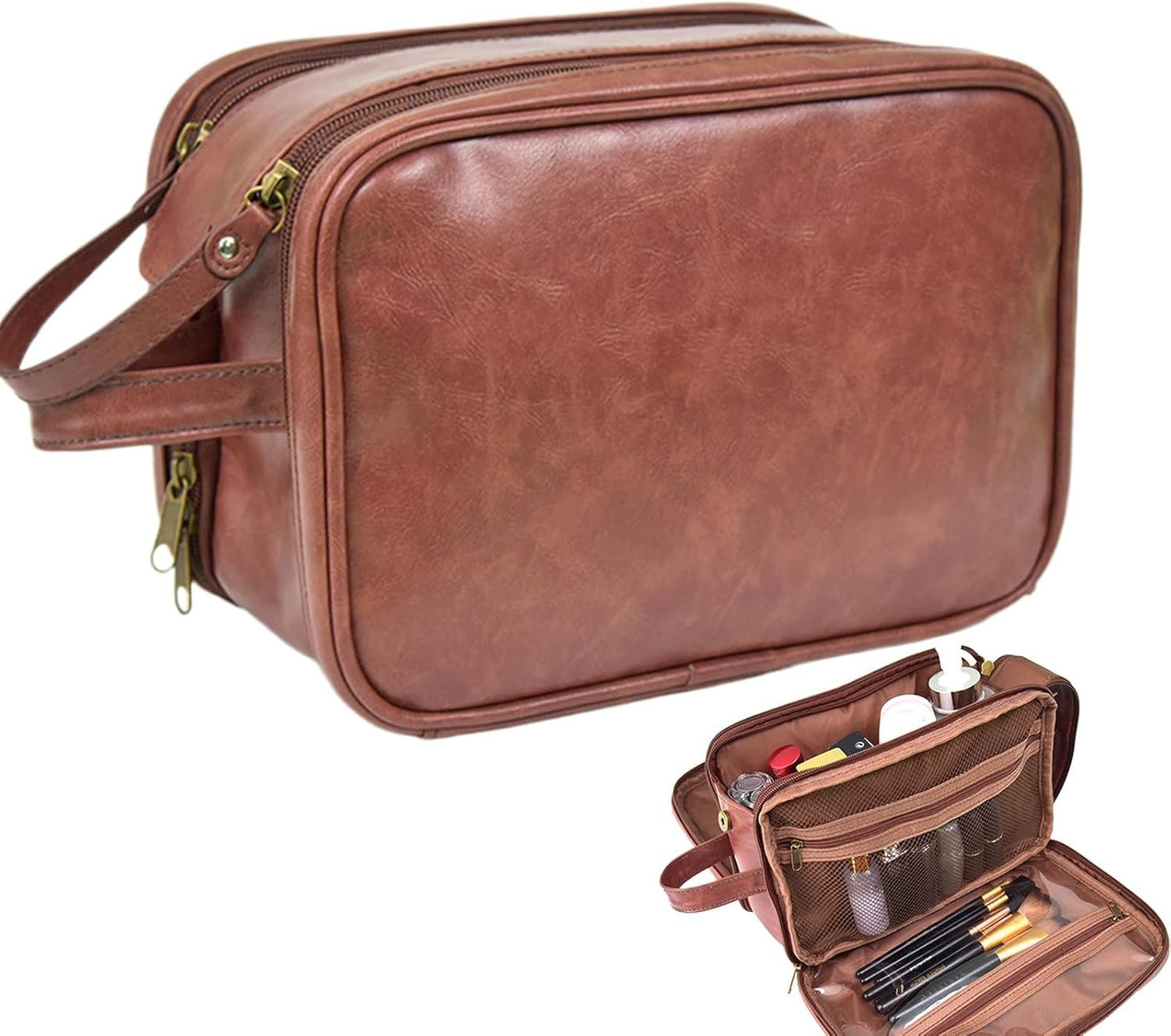 Hygiene Bag for Men - Shaving Bag Men Toiletry Bag | Bathroom Travel Bag, Toiletry Organizer, ReusableTravel Toilet Bags for Shaving Grooming Dopp Kit