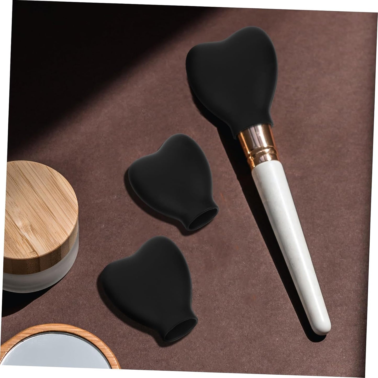SHERCHPRY 3Pezzi Coperture Protettive per Silicone Accessori per Makeup per Conservazione e Asciugatura Dei