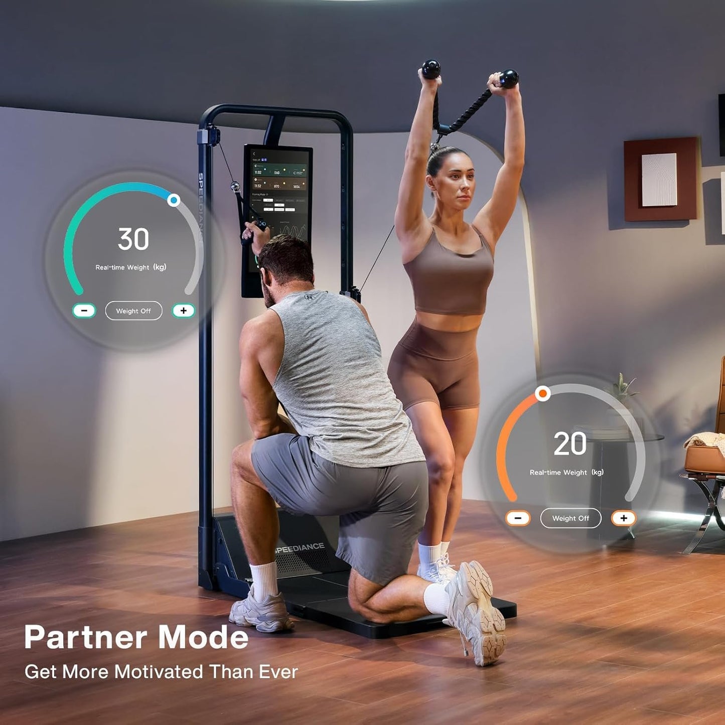 Gym Monster 2 Smart Home Gym - Improved AI Home Workout Machine - Multifunction Machine - All in One Strength Training Device