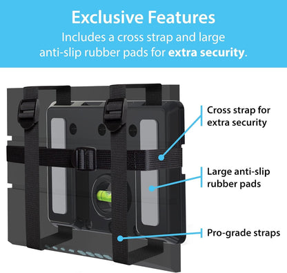 TotalMount Universal Mount for Electronics – Adjustable and Secure Wall Mount for Your Cable Box, Router, Modem, Wi-Fi Devices, DVR, and More