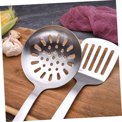 LIFKOME 1 Set 7 Pezzi Set Da Cucina Pezzi Gadget e Utensili Da Cucina Cucchiai Da Minestra Cinesi Pentole Antiaderenti Spatola Wok Pinze Metalliche Acciaio Inossidabile Anti-aderente