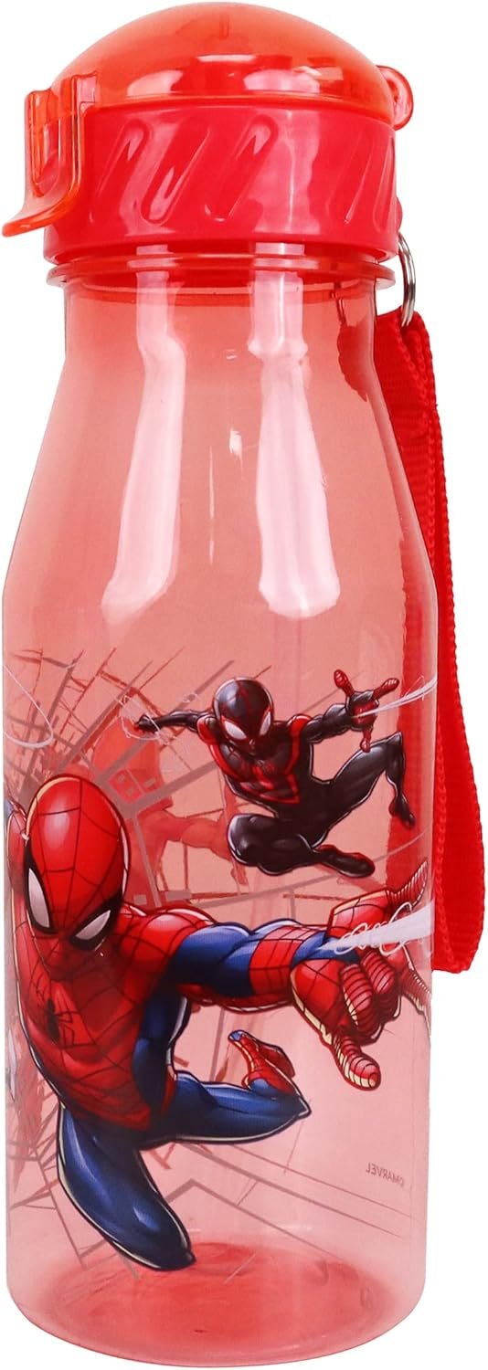 Danawares Spider-Man Kids Water Bottle with Dome Lid and Straw 550 ml