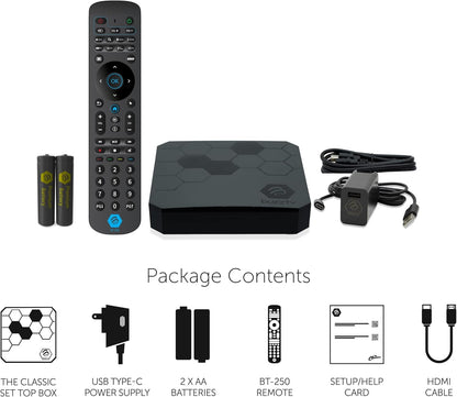 BuzzTV The Classic Android 11 TV Box | Amlogic S905X4 Quad-core 64bit Cortex-A55 | 4GB DDR4 RAM | 64GB eMMC Storage | 4K Streaming Device | Dual-Band Wi-Fi | Bluetooth 5.0