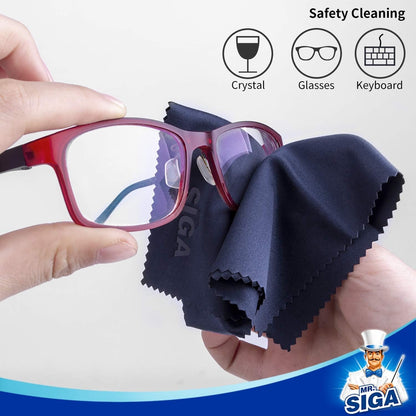 MR.SIGA - Microfibre Cleaning Cloths for Lenses, Glasses, Screens, Tablets