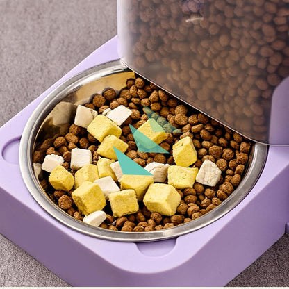 Automatic Pet Feeder,Dog Food Dispenser Automatic Feeder - Drinker Waterer Large Capacity Pet Supplies, Storage Container for Kitten Puppy Feeding Watering