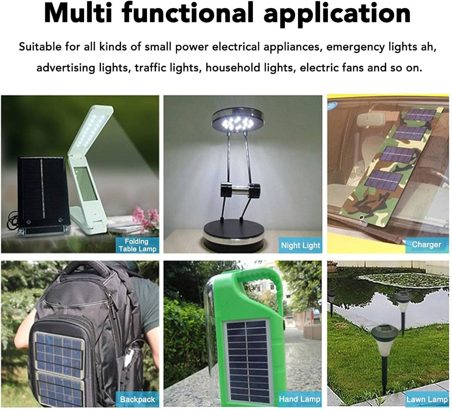 Mini Solar Panel - 2pcs Solar Panel Charger 5v 1w with High Performance Monocrystalline for Camera, Water Pump, Small Fan, Power Bank, Camping Lanterns