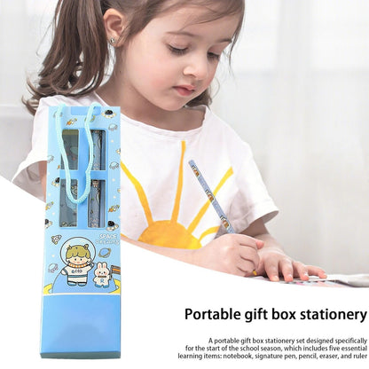 Stationery Writing Set, Stationery Kit for School | Prize Stationery Kit With Notebooks, Signature Pens, Pencils, Erasers, Rulers for Kids