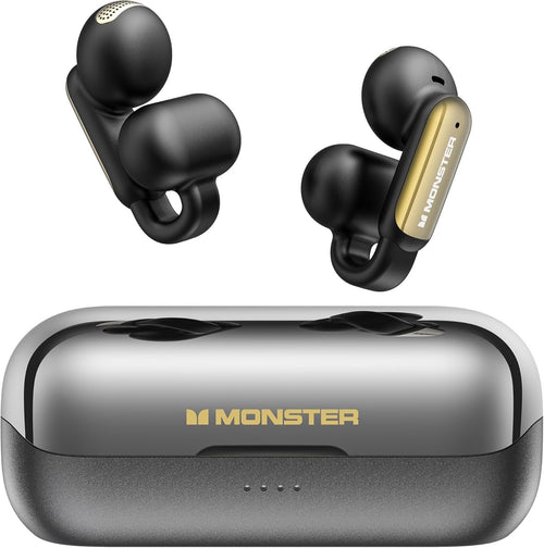 Monster AI Translation Earbuds Open AC601, 3-in-1 Translator Wireless Earbuds, Bluetooth 6.0 Open Earphones with 115 Languages Translation, Real-Time AI & Touch Control Wireless Headphone