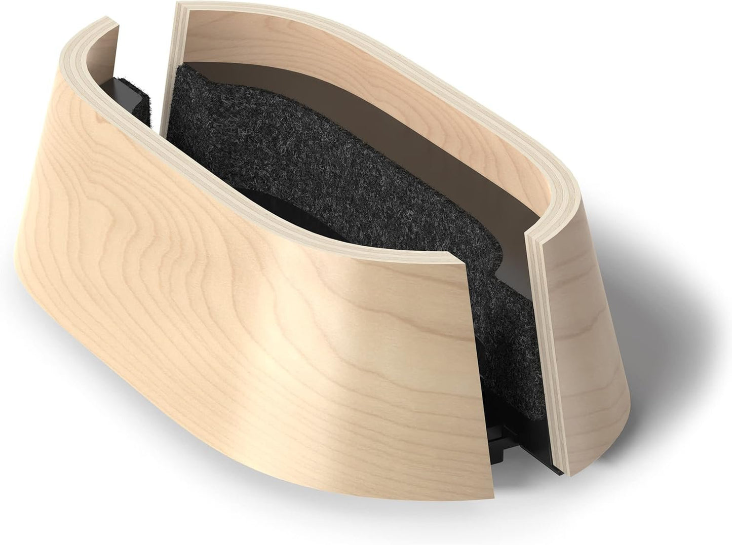 HumanCentric Vertical Laptop Stand in Maple Wood, Upright Adjustable Holder and Dock, Laptop Vertical Stand Fits MacBook Pro and Other Laptops .5" to 1.5, Clamshell Compatible