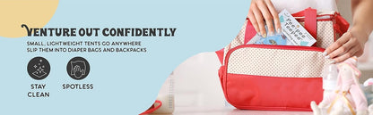 Pee Pee Teepee Camping White with LAUNDRY bag 5 pieces baby boy pee shield babyboy essentials peepeeeteepee baby boy teepee pee shield pee covers