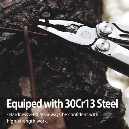 Fathers Day Dad Gift Idea,16-in-1 EDC Multi Tool with Pocket Knife, Foldable Utility Knife Multitool with Safety Locking, Needle Nose Pliers and Wire Stripper Tools, Gifts for Dad, Fishing, Camping