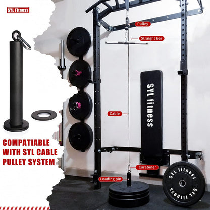 SYL Fitness Gewichtsplatte Ladestift 25mm/50mm, Fitness Weight Plate Loading Pin Home Gym Workout