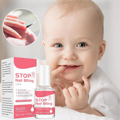 Anti Nail Biting Polish for Kids - 0.5fl oz Nail Bite Stopper,Bitter Taste, Stop Nail Biting Polish, Thumb Sucking Stop for Kids, Anti Nail Biting Polish Nail Biting Care for Kids and Adults