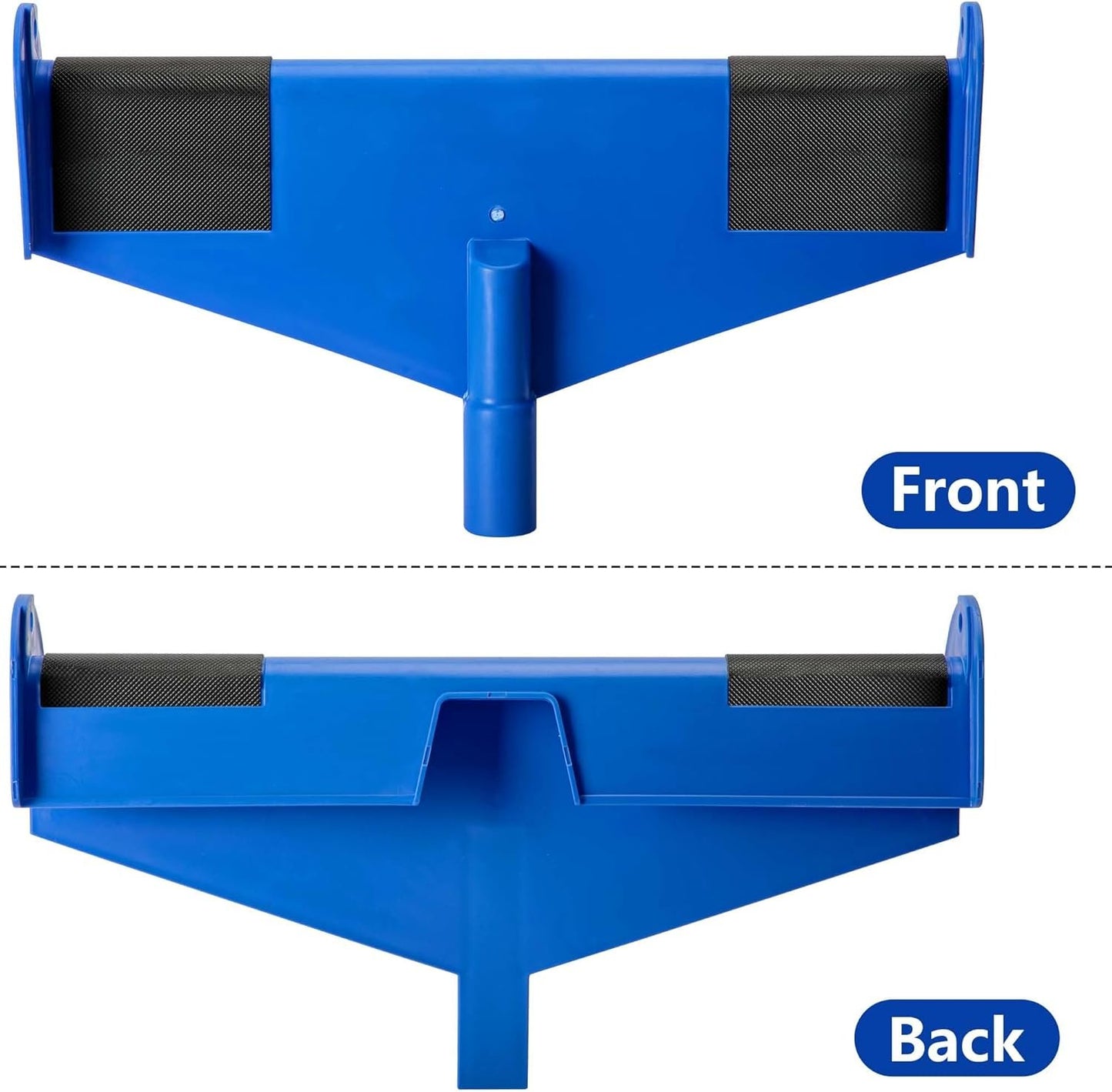 Nkiy Quen 2 Pcs 17 Inch Gutter Ladder Safety Rest-Non-Slip Gutter Guard Ladder Stabilizer-Ladder Safety Helper for Gutters and Roof Safety Protection