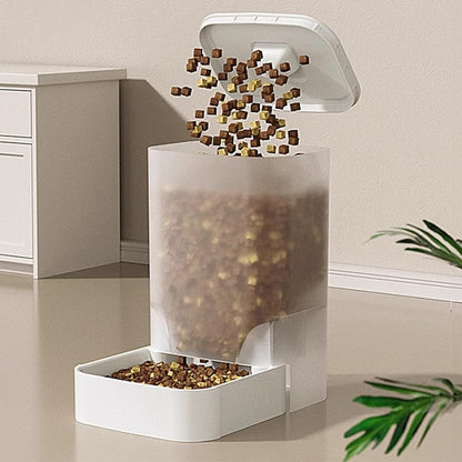 Uqezagpa Set di mangiatoie automatiche e ciotole per acqua e cani di piccola taglia con contenitore trasparente per alimenti per la casa