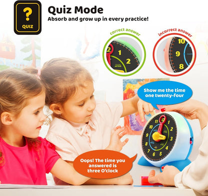 Best Learning Learning Clock - Educational Talking Learn to Tell Time Light-Up Toy with Quiz and Sleep Mode Lullaby Music - Ideal Birthday Toddlers & Kids Ages 3 to 6 Years Old