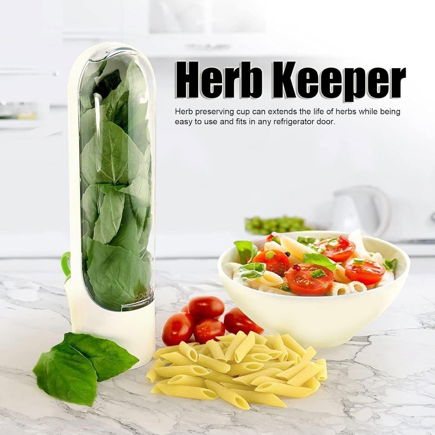 WADY 3 pcs Herb Keeper, Herb Saver for Refrigerator, Herb Storage for Cilantro,Parsley, Keeps Vegetables Fresh, Vegetable fresh keeping Bottle, Keeps Vegetables Fresh (Black)