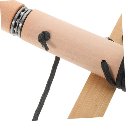 Abaodam Camping Fire Starters Kit Multifunctional Wood Bow Drill Tool for Boy Girl Outdoor Survival Learning Lightweight Portable for Family Activities Hiking Fishing and Picnics