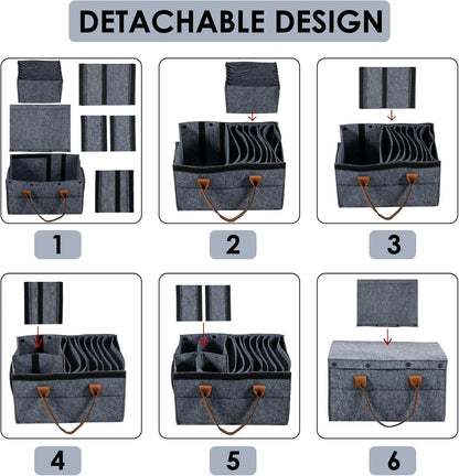 Glassware Storage Container for Dinnerware, China, Cups and Mugs - Home Organization Box for Plates and Bowls