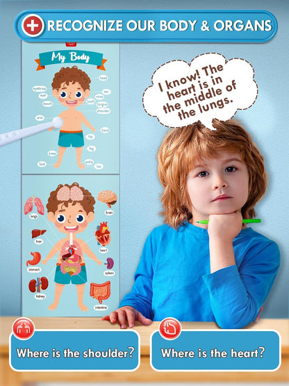 Lehoo Castle Kids Doctor Set, Toy Medical Kits 23 PCS, Pretend Play Doctor Kit Kids with Doctor Costume Doctor Bag Stethoscope, Role Play Set for 3 4 5 Year Boys