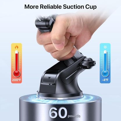 Miracase Phone Holders for Your Car, Multifunctional Car Phone Holder with Suction Cup Base, Hands Free Universal Cell Phone Car Mount, Automobile Phone Mount Car for iPhone Android Smartphones(Base)