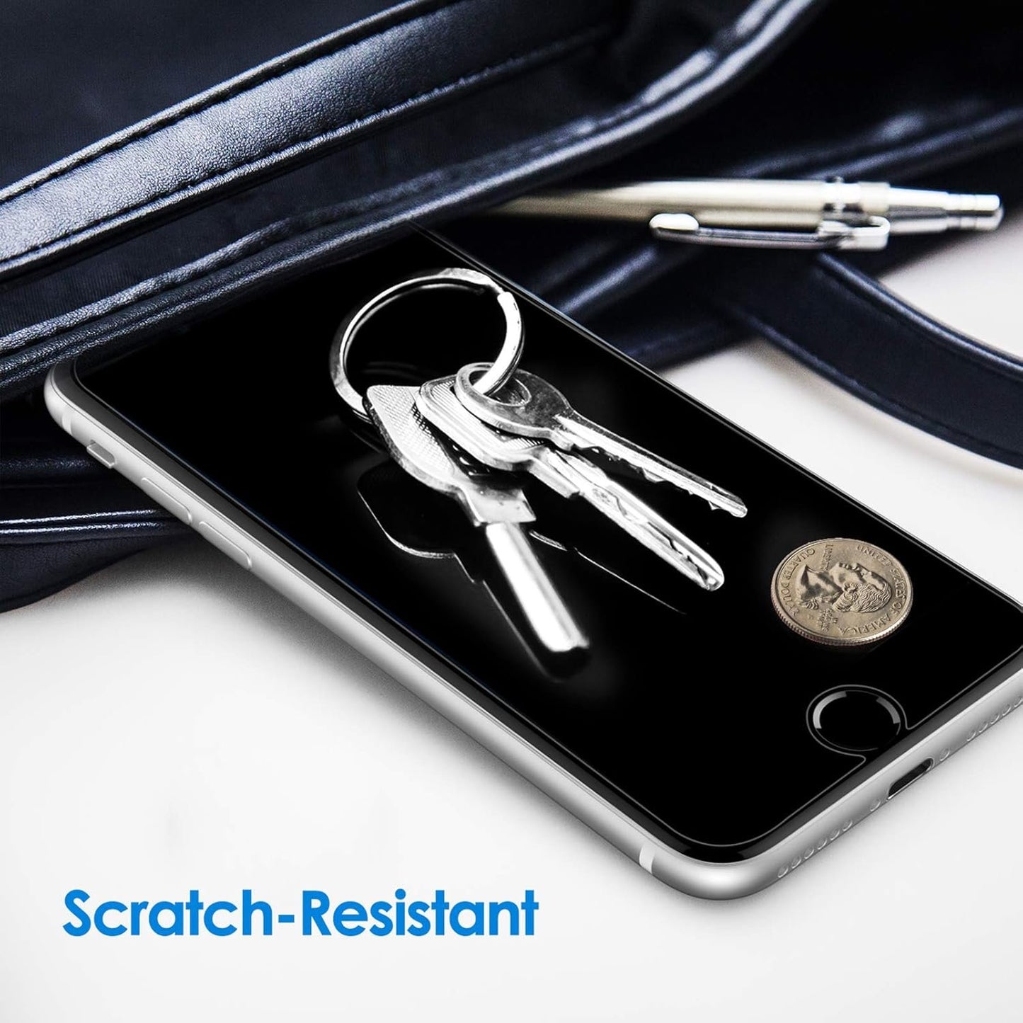 JETech Screen Protector for iPhone SE 3/2 (2022/2020 Edition) 4.7-Inch, Tempered Glass Film, 3-Pack