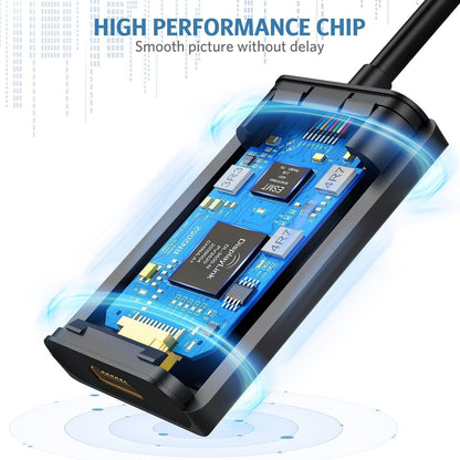 ABLEWE USB 3.0 to HDMI Adapter 4K@30Hz - Upgraded Aluminum HDMI to USB 3.0 & 2.0 Audio Video Graphics Converter Cable for PC Laptop Monitor Projector Desktop TV,Support Mac OS,Windows 10/8.1/8/7