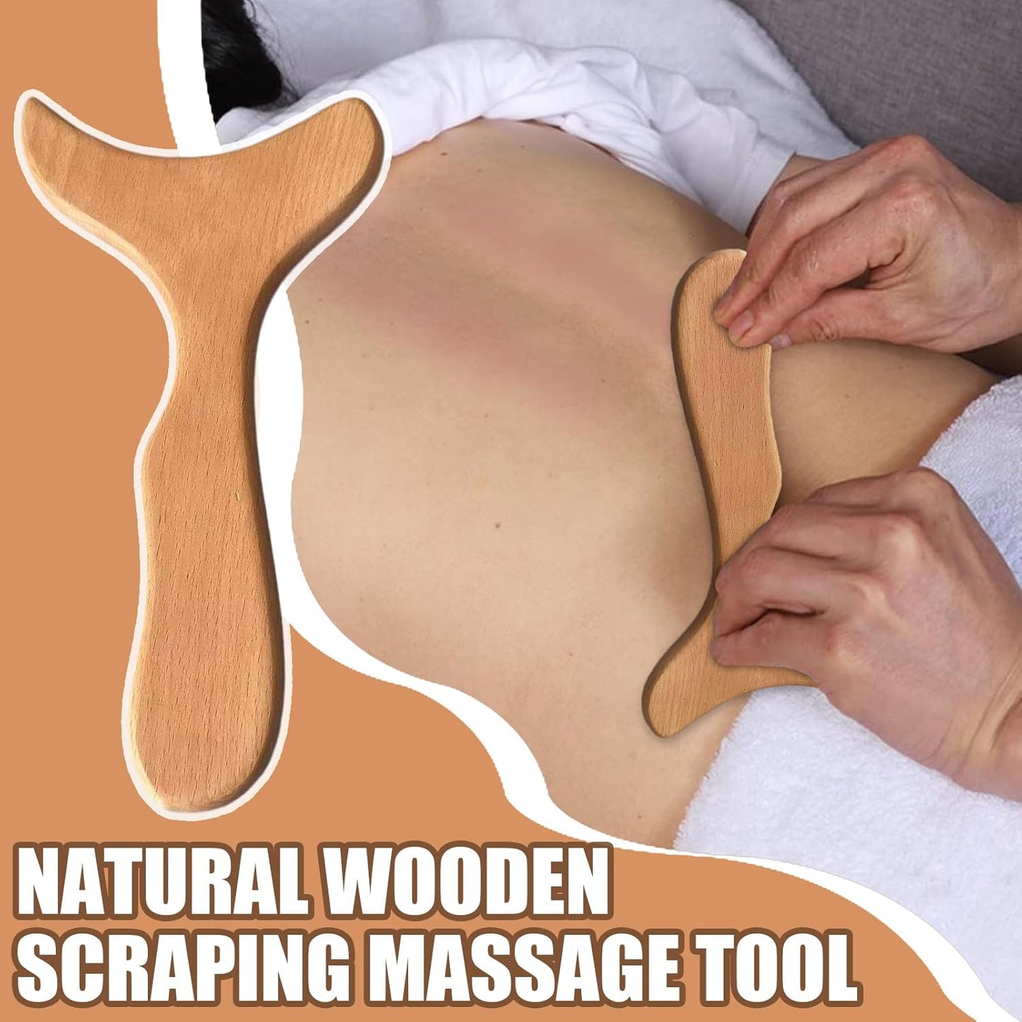 Massaggiatore Per Cuoio Capelluto In Legno, Spazzola Massaggiante Naturale Portatile in Legno, Accessorio Benessere Manuale Multifunzione per Ridurre Stress, Mal di Testa e Trattamenti Viso e