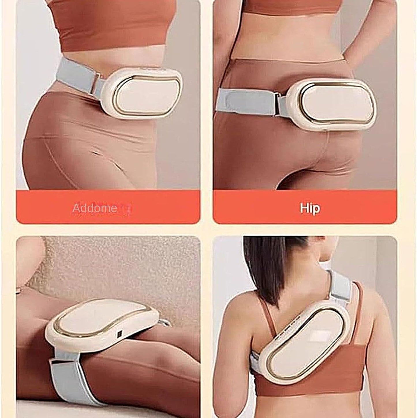 Cintura Addominale | Attrezzo Elettrico per Addominali | Cintura Massaggiante Portatile Senza Fili per Costruzione Muscolare Brucia Grassi Modellante e Rassodante