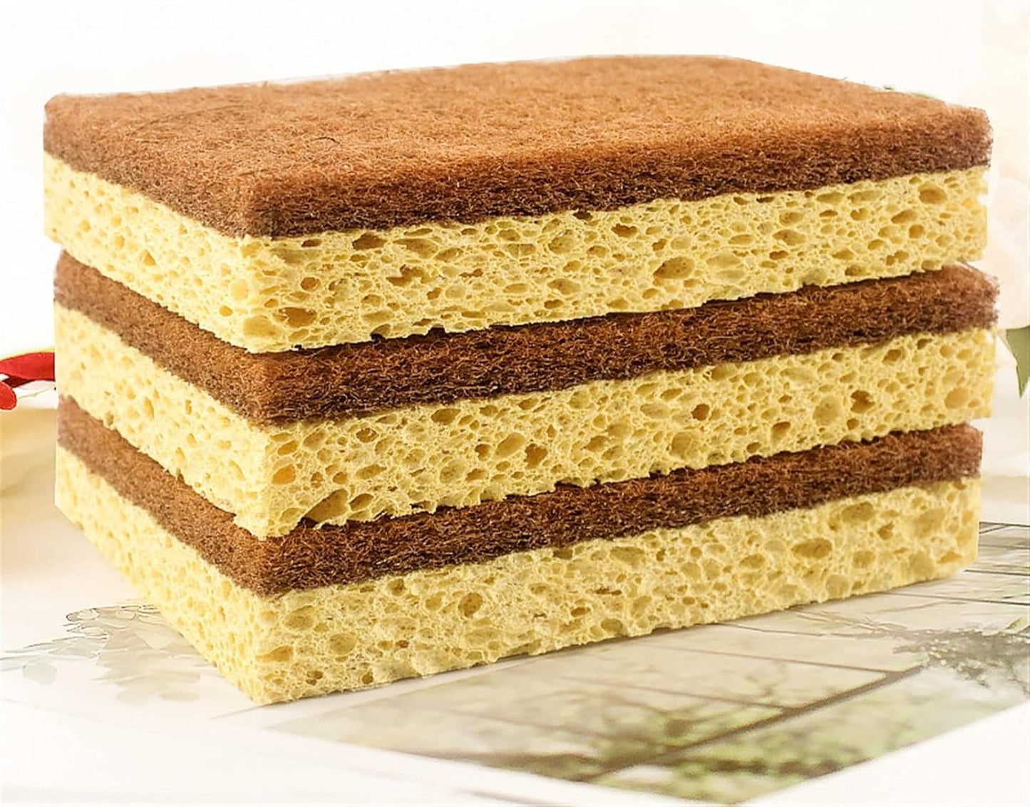 DDGURDH Household Cleaning Sponges Eco Friendly Products Coconut Cellulose Sponge for Washing Dishes Home Cleaning Tools Kitchen Accessories Ecological Scrubber