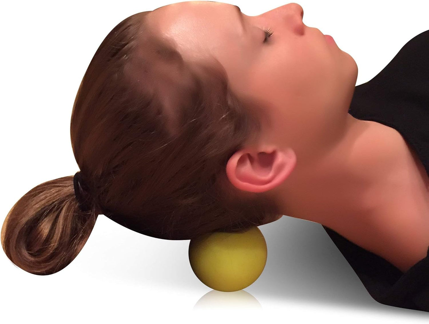 Peanut Massage Roller - Amazing Headache Relief! Silicone Spine Massager/Still Point Inducer -Perfect for Sore Muscles, Myofascial Release and Tension Headache Relief - Double Lacrosse Ball by HealPT