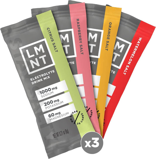 LMNT Keto Electrolyte Powder Packets | Paleo Hydration Powder | No Sugar, No Artificial Ingredients | Variety Pack | 12 Stick Packs