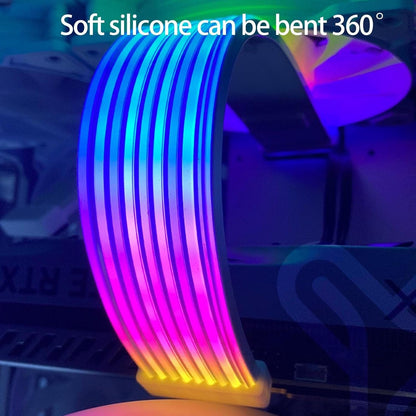 Generic RGB PC Cable | PC Cable Extension Cable for PC ARGB Strip - Colorful Connector Adapter, Diffused Neon LED Strips Computer Accessories