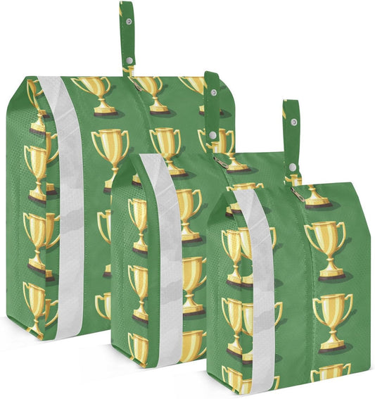 Golden 3 Piecing Packing Travel Bag Foldable Bags For Carry On Plastic Travel Bags Office Organization And Storage