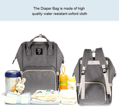 MUIFA Diaper Bag Multi-Function Waterproof Travel Backpack Nappy Bag for Baby Care with Insulated Pockets