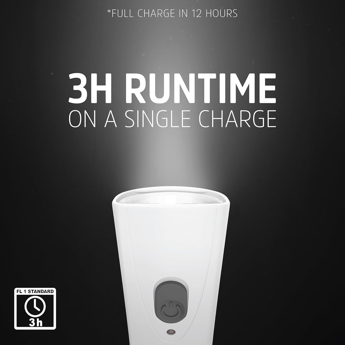 ENERGIZER Compact Rechargeable Emergency LED Flashlight, Plug-in Power Outage Light, Portable Rechargeable Power Failure Flashlights, Great for Hurricane Supplies, Survival Kits, Emergencies