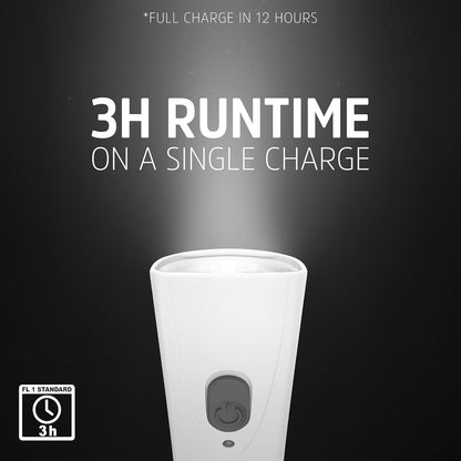 ENERGIZER Compact Rechargeable Emergency LED Flashlight, Plug-in Power Outage Light, Portable Rechargeable Power Failure Flashlights, Great for Hurricane Supplies, Survival Kits, Emergencies